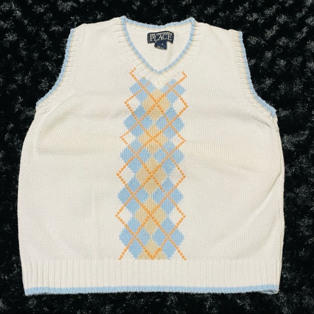 CHILDREN’S PLACE Toddler Boy’s Vintage Argyle Sweater Vest